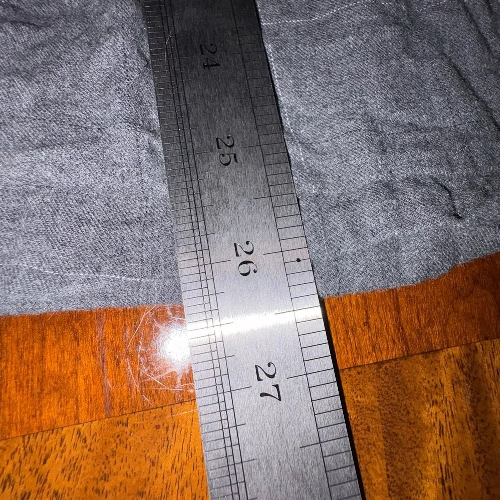 Polo Ralph Lauren Sleepwear Lounge Set Gray‎ Plaid Button Up M